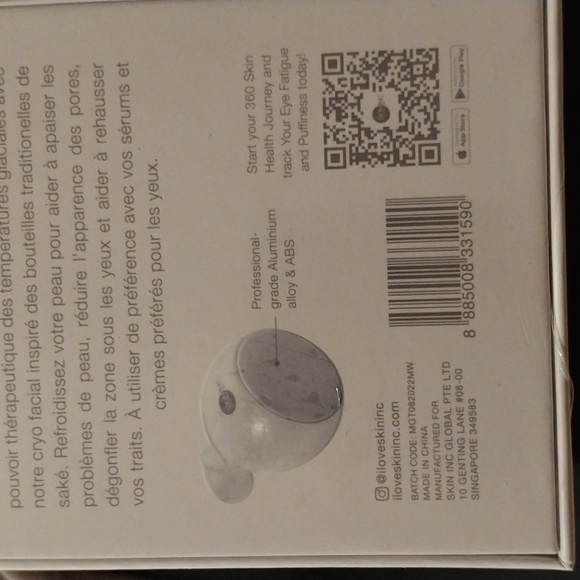 NWT TOP TECHNOLOGY CRYO ICE SAKE ROLLER DEPUFF DETOX AND SCULPT YOUR FACE!! - Picture 8 of 10